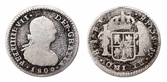 ½ Real – Santiago (Chile), 1809