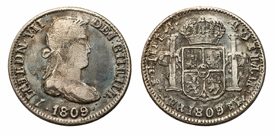 2 Reales – Potosí (Bolivia), 1809
