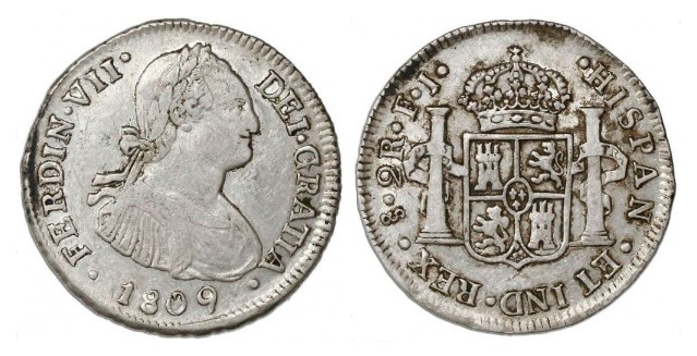 2 Reales – Santiago (Chile), 1809