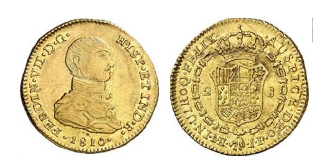 2 escudos – Lima oro 1809 J.P