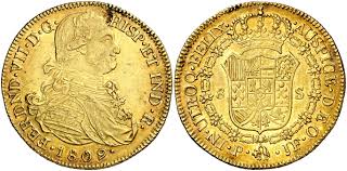 8 escudos – Popayán oro 1809 J.F