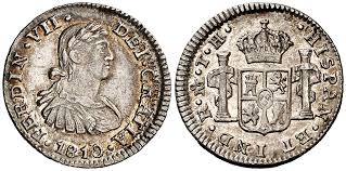 1/2 real – México plata 1810 T.H