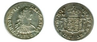 1/2 real – México plata 1810 H.J