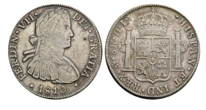 1 real – México plata 1810 H.J